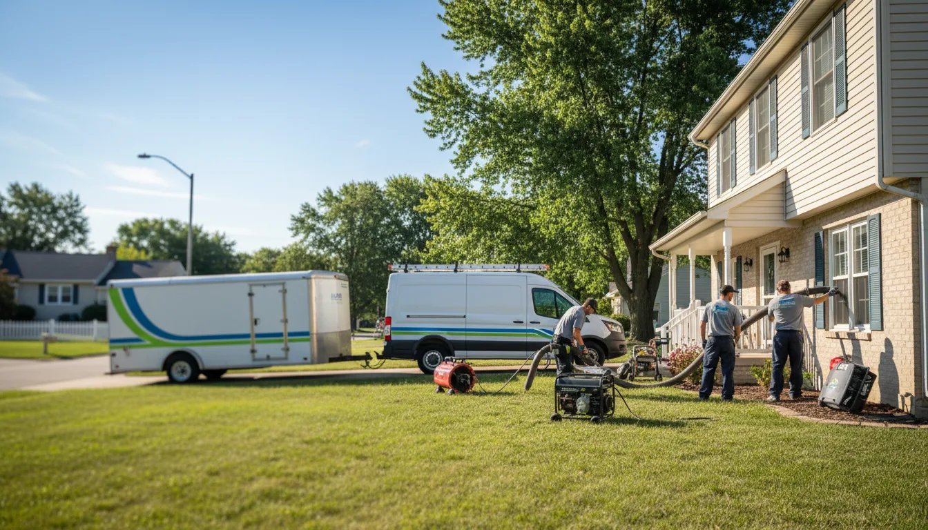 Flooded Basement Restoration And Cleanup With Repair in Ames, IA near me